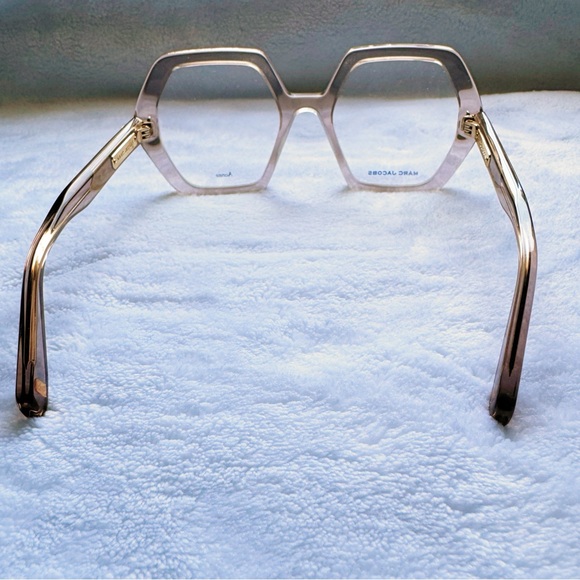 MARC JACOBS Women’s MJ 1077 Beige Hexagon Eyeglasses - Picture 7 of 8